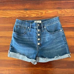 Madewell Highrise Jean Shorts